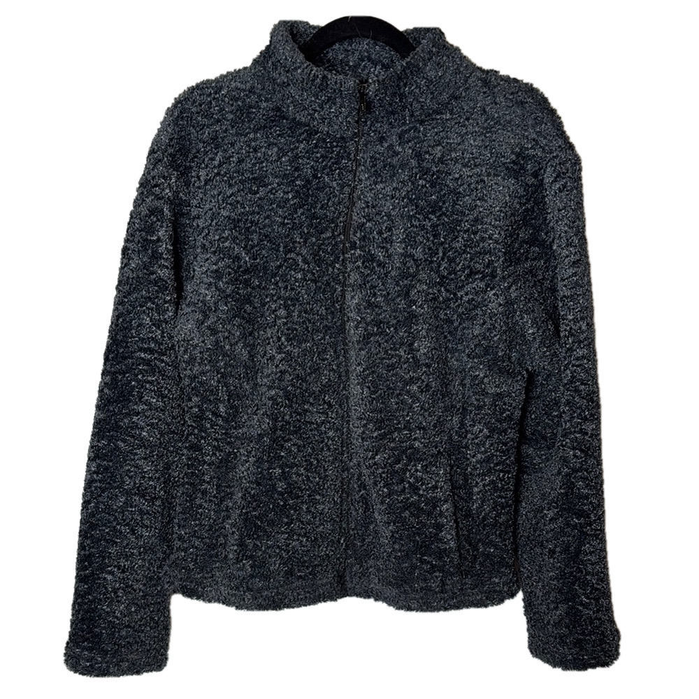 Black Diamond Cozy Black Nubby Fleece short Jacket